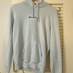 Baby blue champion hoodie